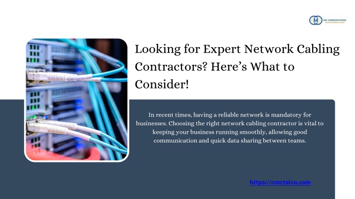 looking for expert network cabling contractors