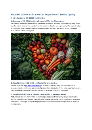 how iso 20000 certification can propel your
