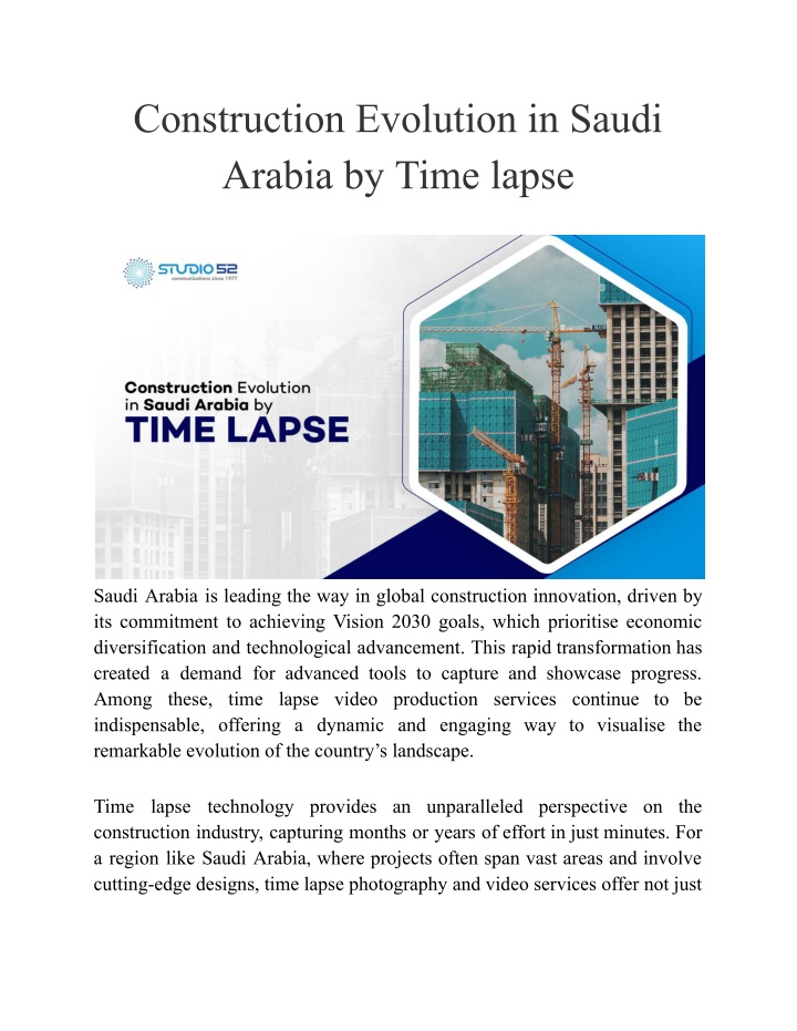 construction evolution in saudi arabia by time