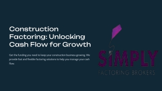 construction factoring unlocking cash flow