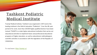 TSAMPI: Shaping the Future of Healthcare in Uzbekistan