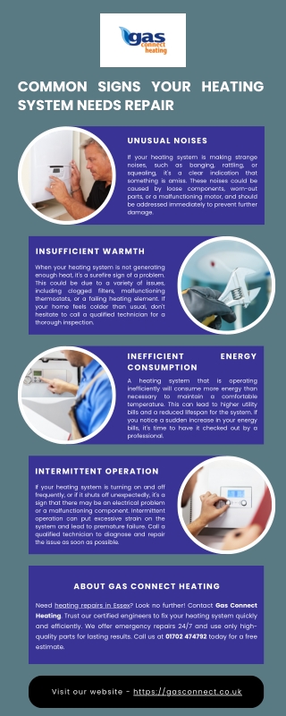 common signs your heating system needs repair