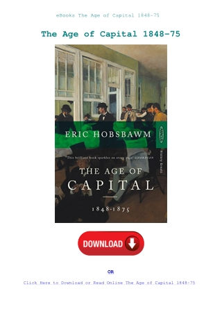 eBooks The Age of Capital 1848-75
