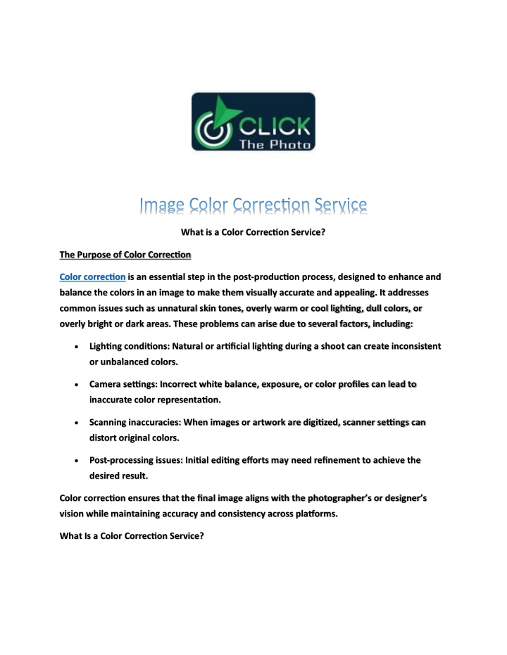 what is a color correction service