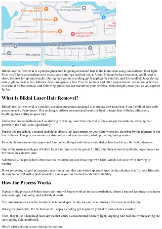 Bikini Laser Hair Removal Process