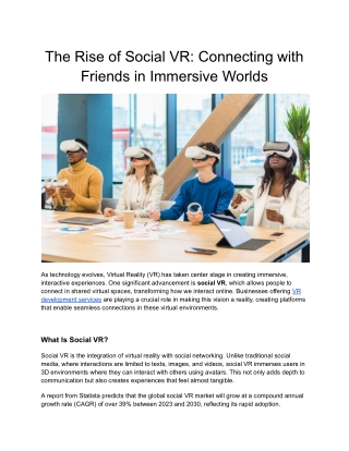 The Rise of Social VR_ Connecting with Friends in Immersive Worlds