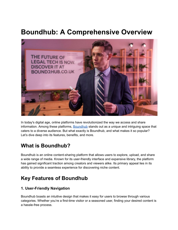 boundhub a comprehensive overview