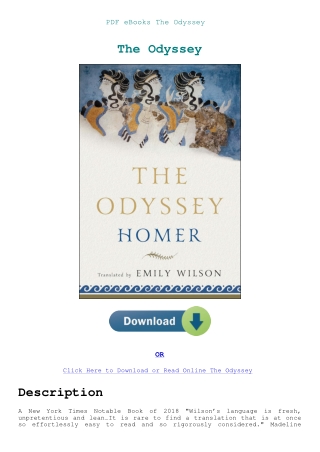 PDF eBooks The Odyssey