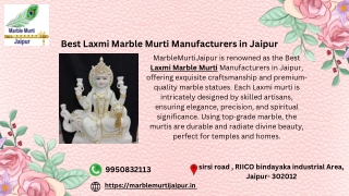 Best Laxmi Marble Murti Manufacturers in Jaipur