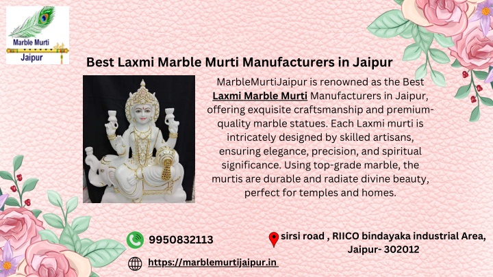 best laxmi marble murti manufacturers in jaipur