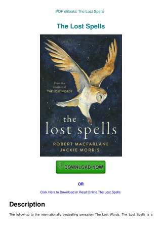 PDF eBooks The Lost Spells