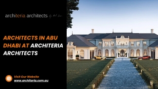 Architects In Abu Dhabi At Architeria Architects
