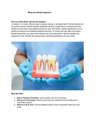 what are dental implants