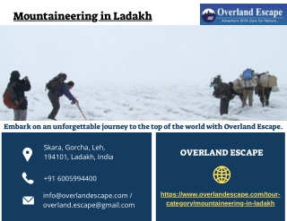 Mountaineering in Ladakh