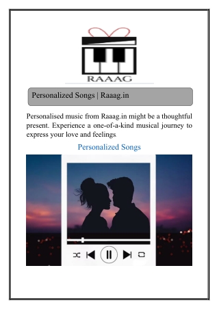 Personalized Songs | Raaag.in