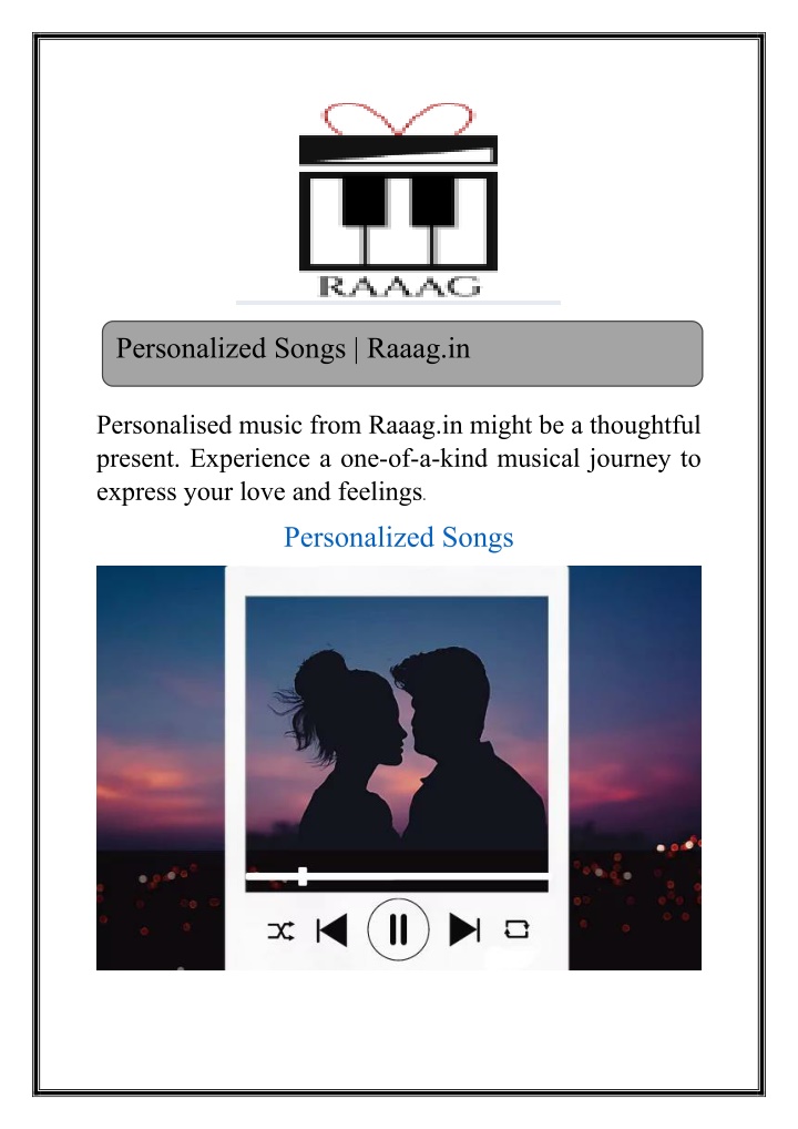 personalized songs raaag in