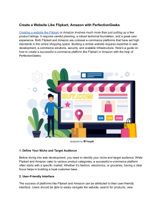 create a website like flipkart amazon with