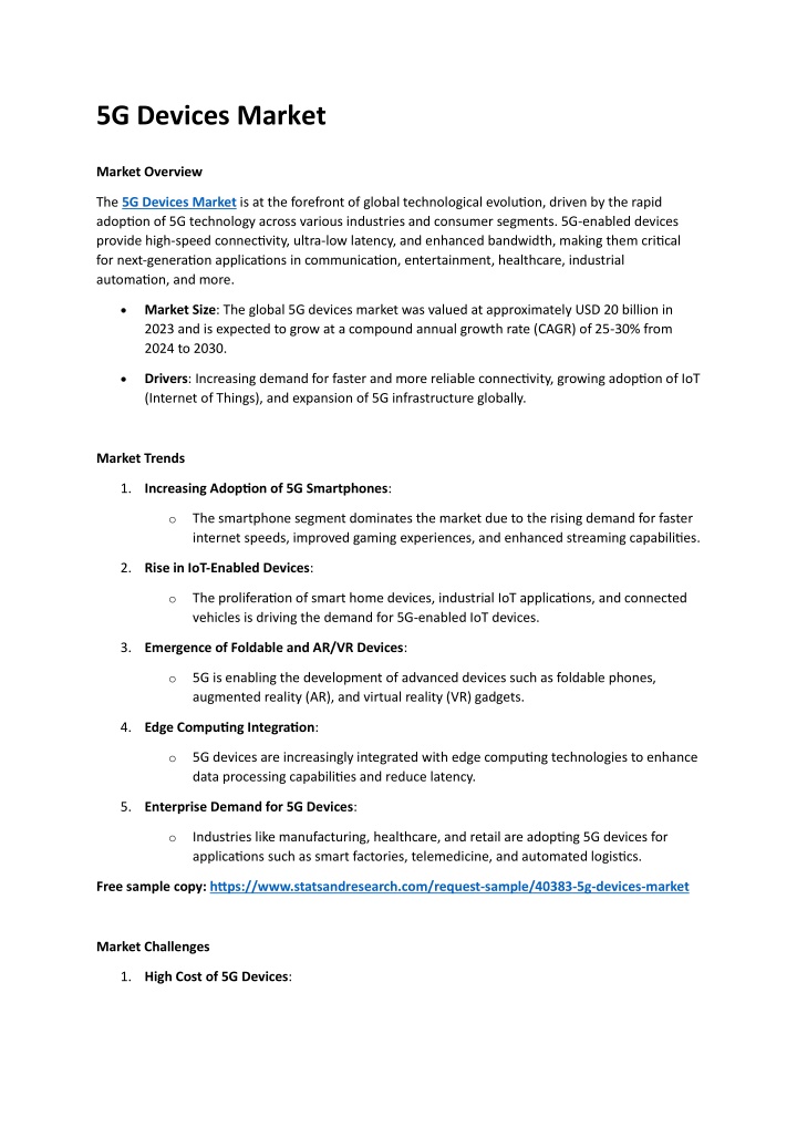 5g devices market