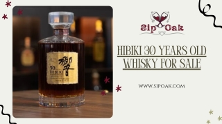 Hibiki 30 Years Old Whisky for Sale: Discover the Elegance