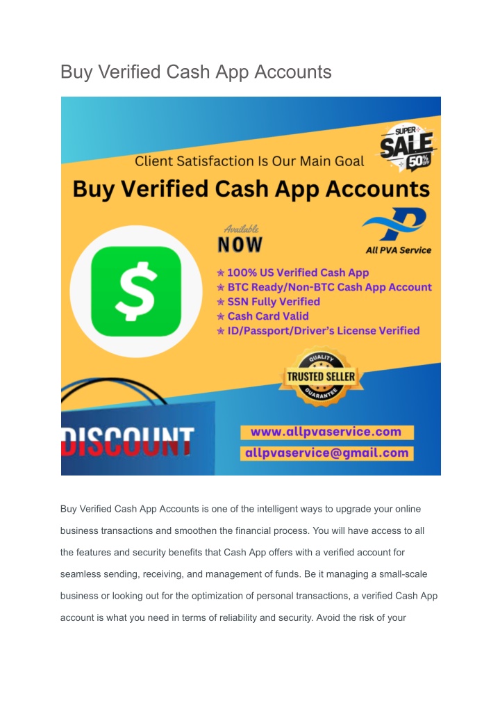 buy verified cash app accounts