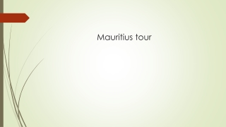 11 Mauritius Tour Packages @10% Off - Book Mauritius Packages from ₹44,700