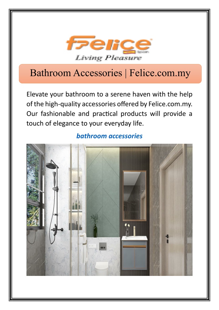 bathroom accessories felice com my