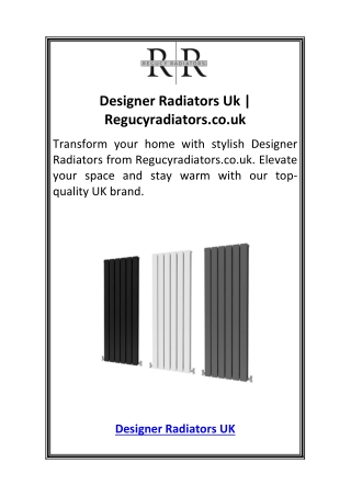 Designer Radiators Uk  Regucyradiators.co.uk