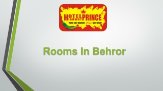 rooms in behror