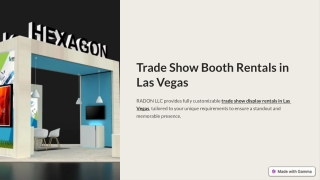 Guide for Renting a trade show booth in Las Vegas