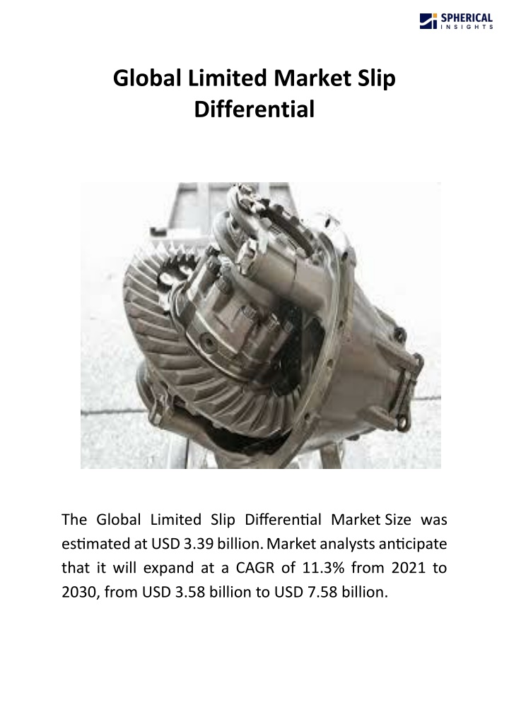 global limited market slip differential