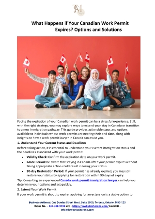 what happens if your canadian work permit expires