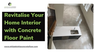 Revitalise Your Home Interior with Concrete Floor Paint
