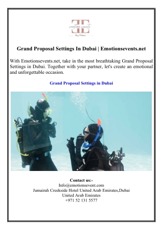 grand proposal settings in dubai emotionsevents