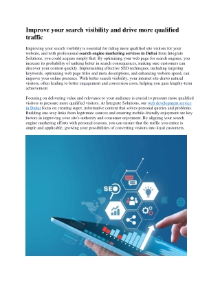 improve your search visibility and drive more