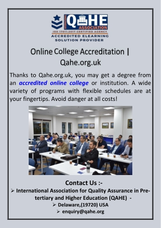 thanks to qahe org uk you may get a degree from