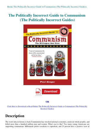 Books The Politically Incorrect Guide to Communism (The Politically Incorrect Guides)
