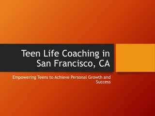 Empower Your Teen with Life Coaching