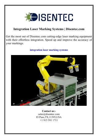integration laser marking systems disentec com
