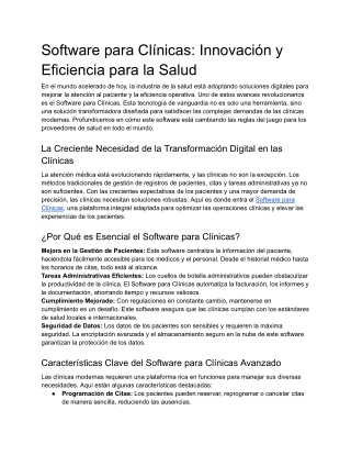 Software para Clínicas_ Innovación y Eficiencia para la Salud