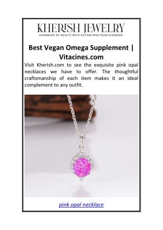 Pink Opal Necklace  Kherish.com