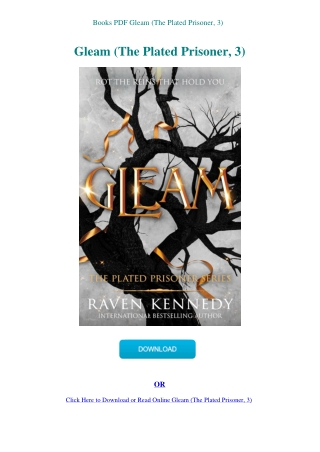 Books PDF Gleam (The Plated Prisoner  3)
