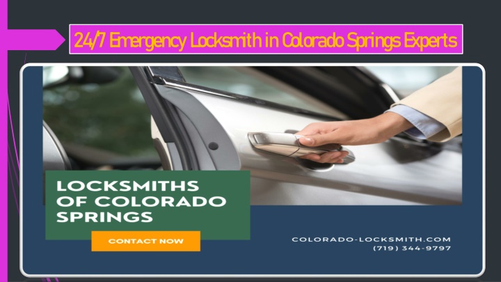 24 7 emergency locksmith in colorado springs