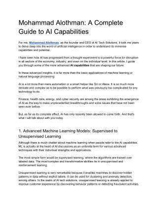 mohammad alothman a complete guide