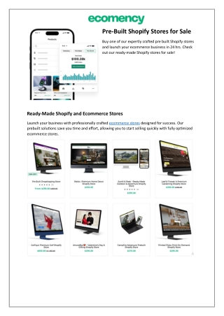 Launch Your Business with Expert Shopify Stores & Marketing Solution