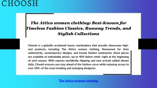 Best-Known for Timeless Fashion Classics, Runway Trends, and Stylish Collections