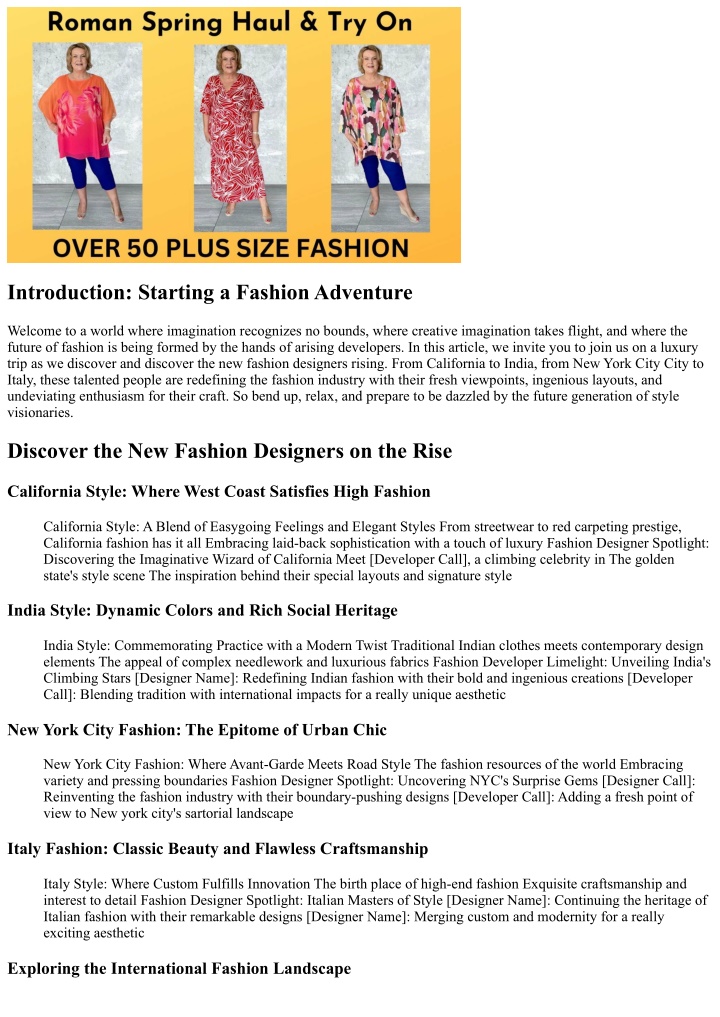 introduction starting a fashion adventure