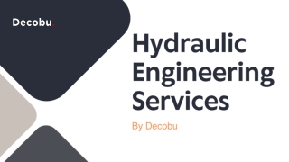 Hydraulic Engineering Services | Hydraulic Estimator & Engineers in Perth