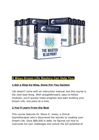 4 ways dream life mastery can help