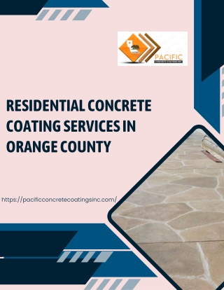 Enhance your Home with Residential Concrete Coating Services