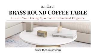 Brass Round Coffee Table – Stylish & Functional Home Accent